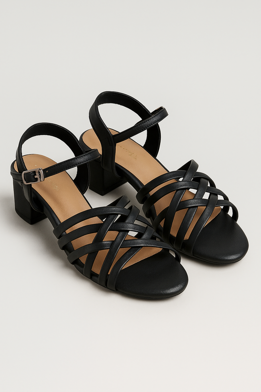Daisy | Elegante Damen Blockabsatz-Sandalen mit Riemchen
