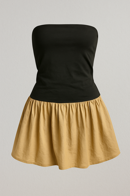 Elowen | Elegantes Bandeau-Top mit ausgestelltem Minirock