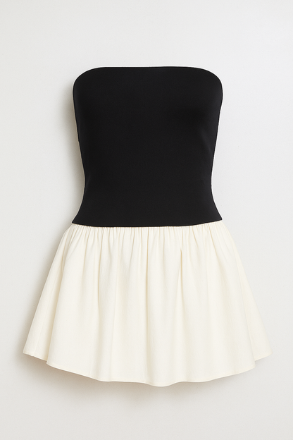 Elowen | Elegantes Bandeau-Top mit ausgestelltem Minirock