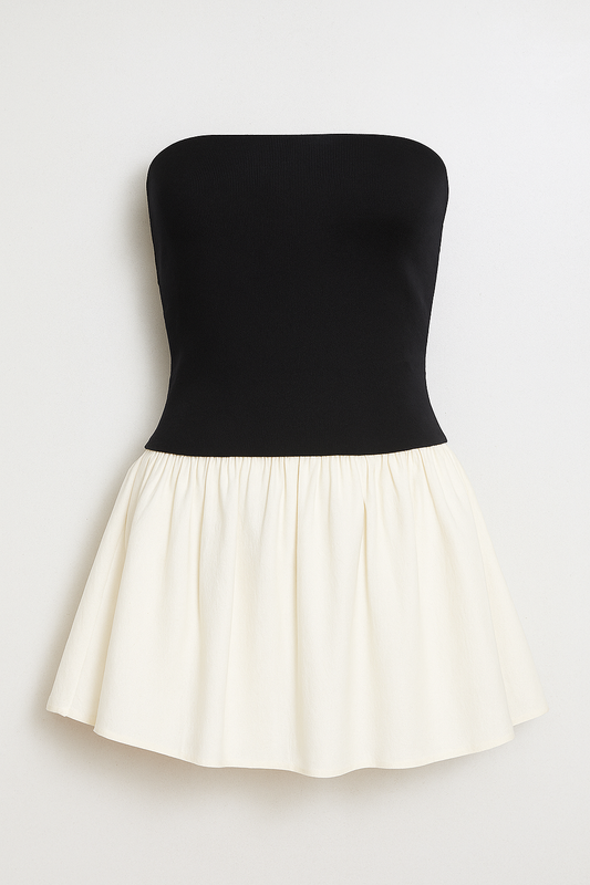 Elowen | Elegantes Bandeau-Top mit ausgestelltem Minirock