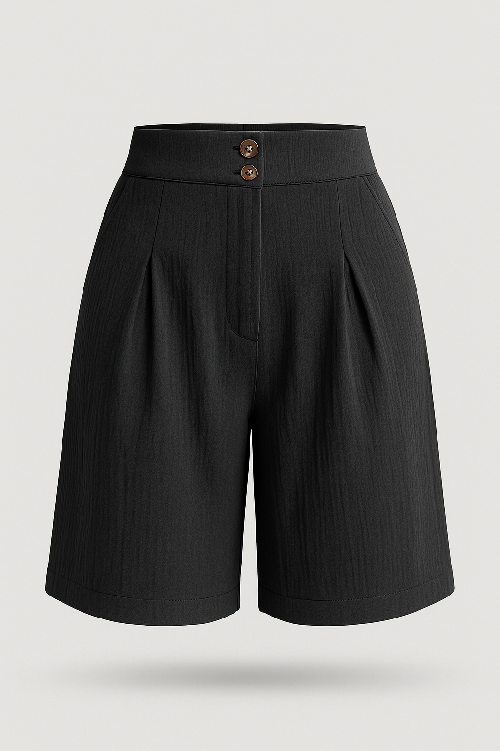 Arabella | Damen Shorts mit Knopf und weitem Bein
