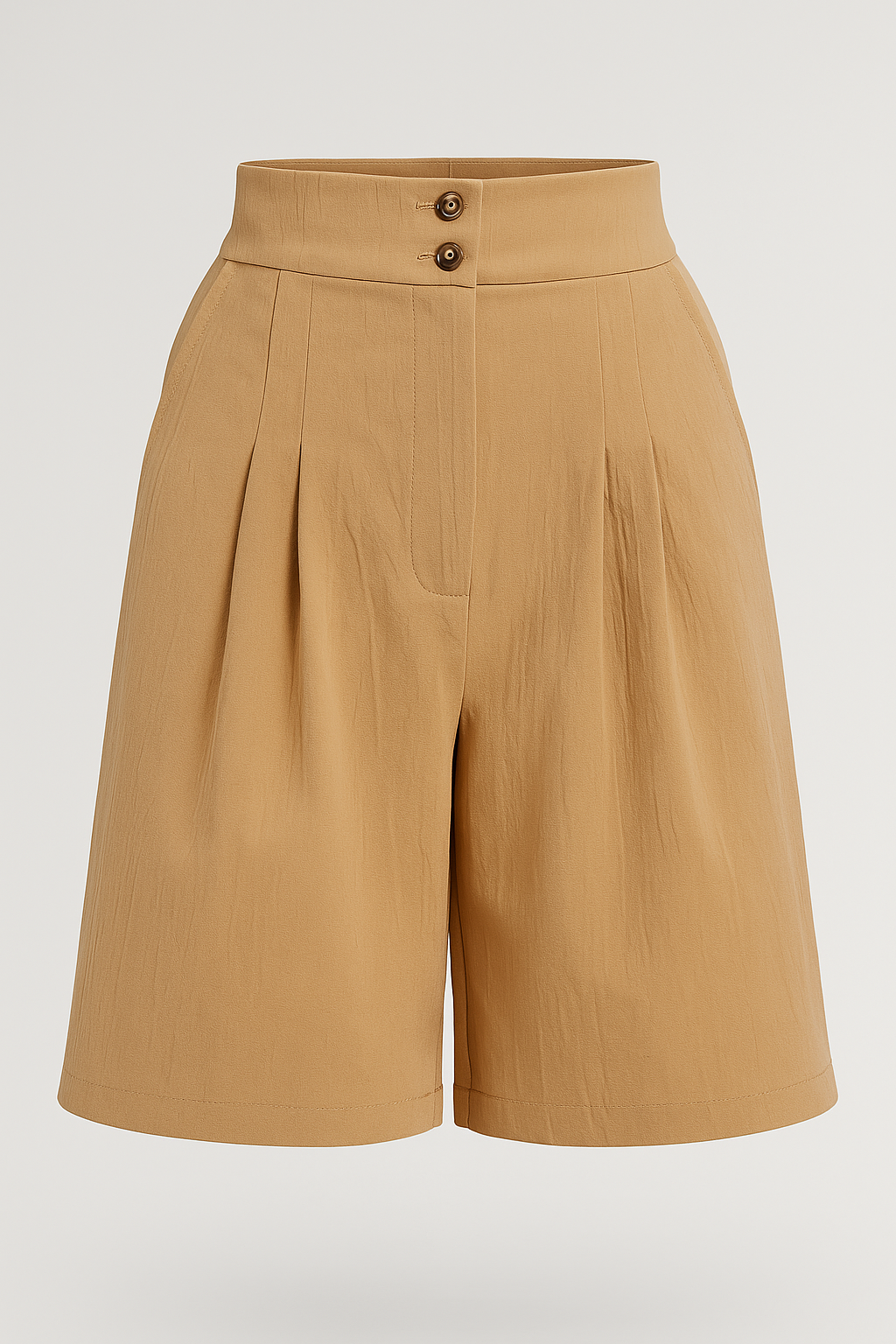 Arabella | Damen Shorts mit Knopf und weitem Bein