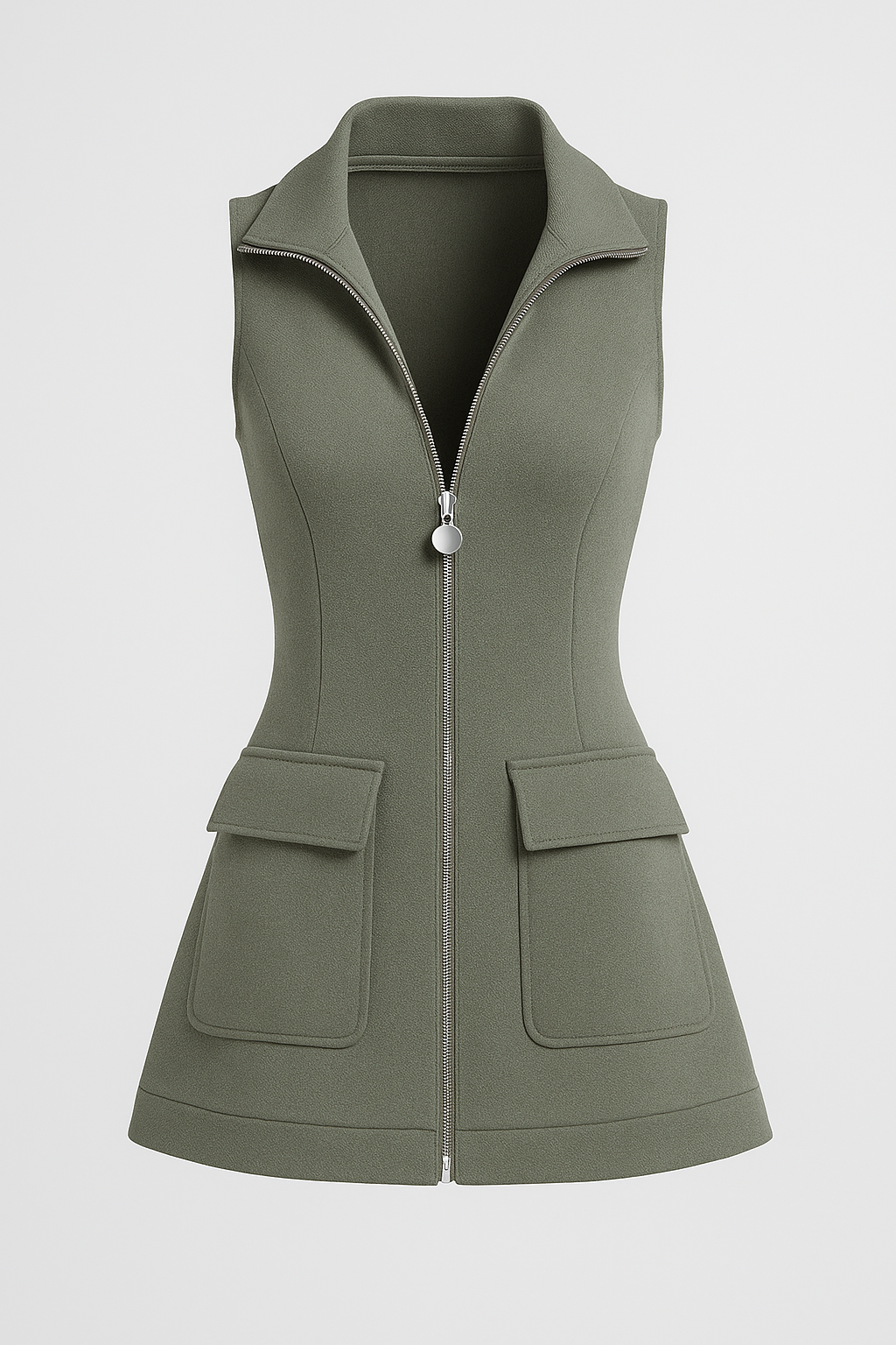 Lillian | Elegantes Minikleid mit Reißverschluss und Taschen