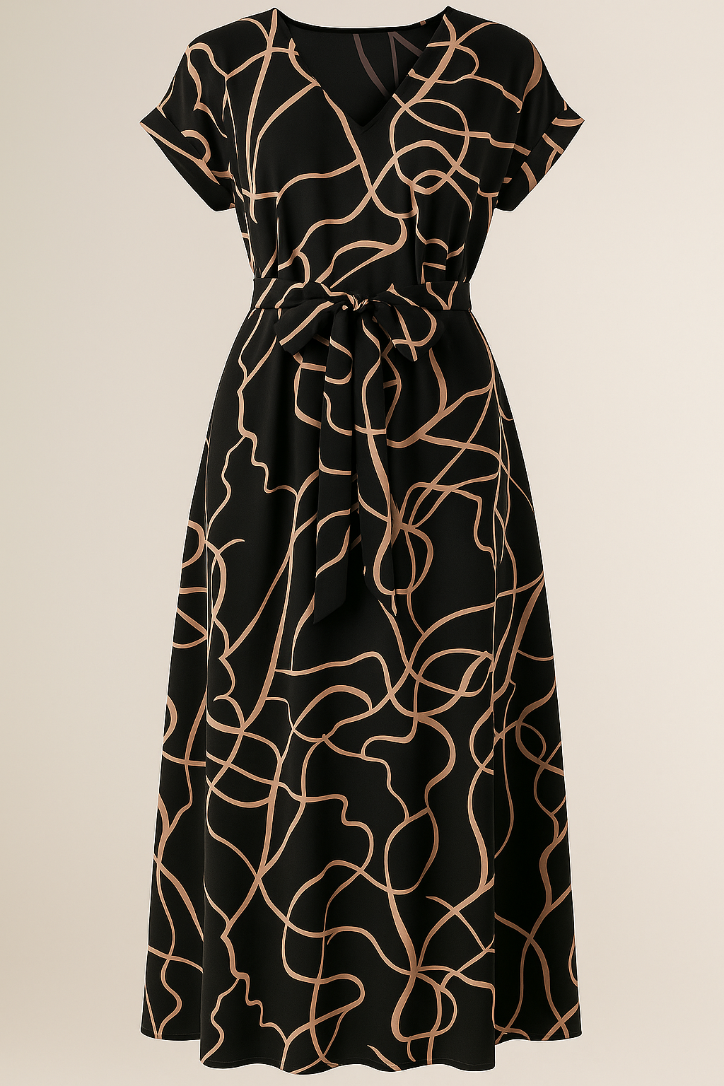 Eliana | Damen V-Ausschnitt Maxikleid