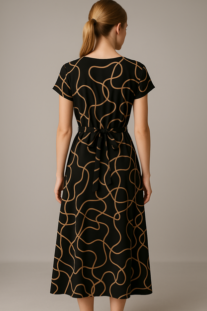 Eliana | Damen V-Ausschnitt Maxikleid