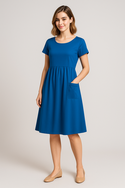 Eustasia | Sommerliches Freizeitkleid mit Taschen