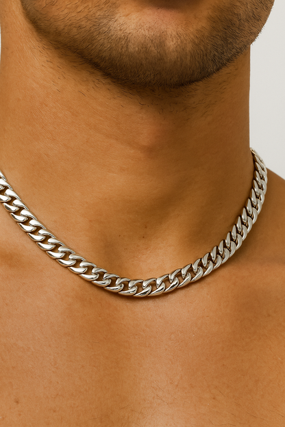 Titan | Herren Cuban Link Halskette in Silber