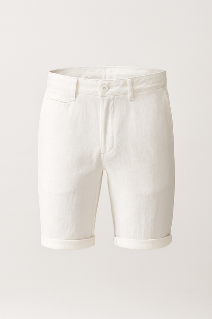 Anton | Lässige Leinenshorts mit Rollsaum