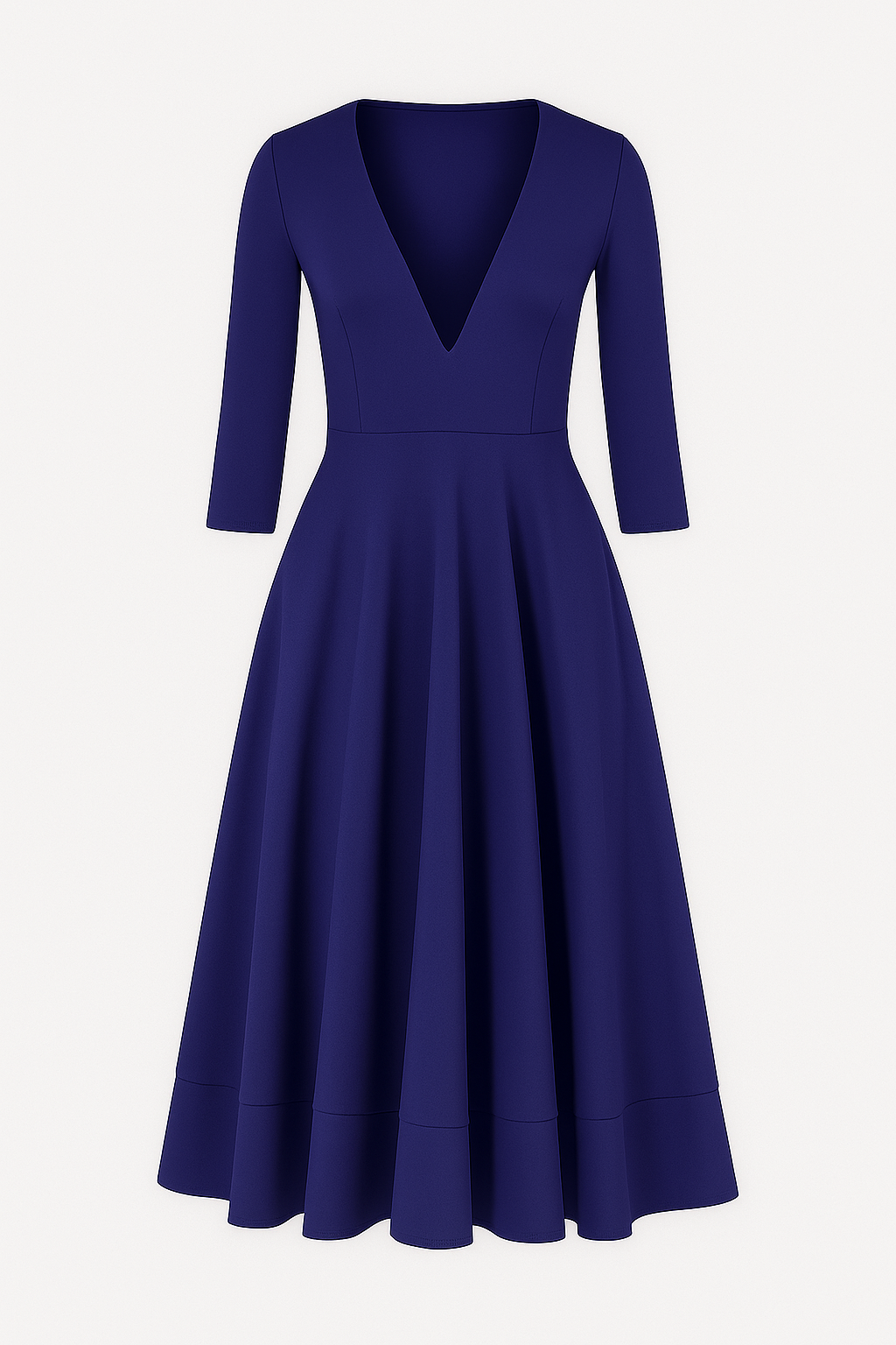 Eleanor | Elegantes Midikleid mit V-Ausschnitt