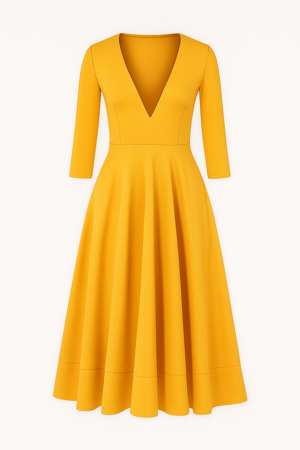 Eleanor | Elegantes Midikleid mit V-Ausschnitt