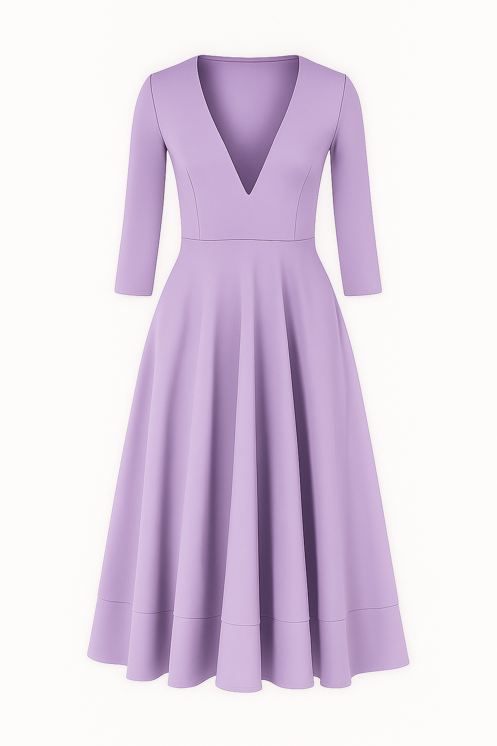 Eleanor | Elegantes Midikleid mit V-Ausschnitt