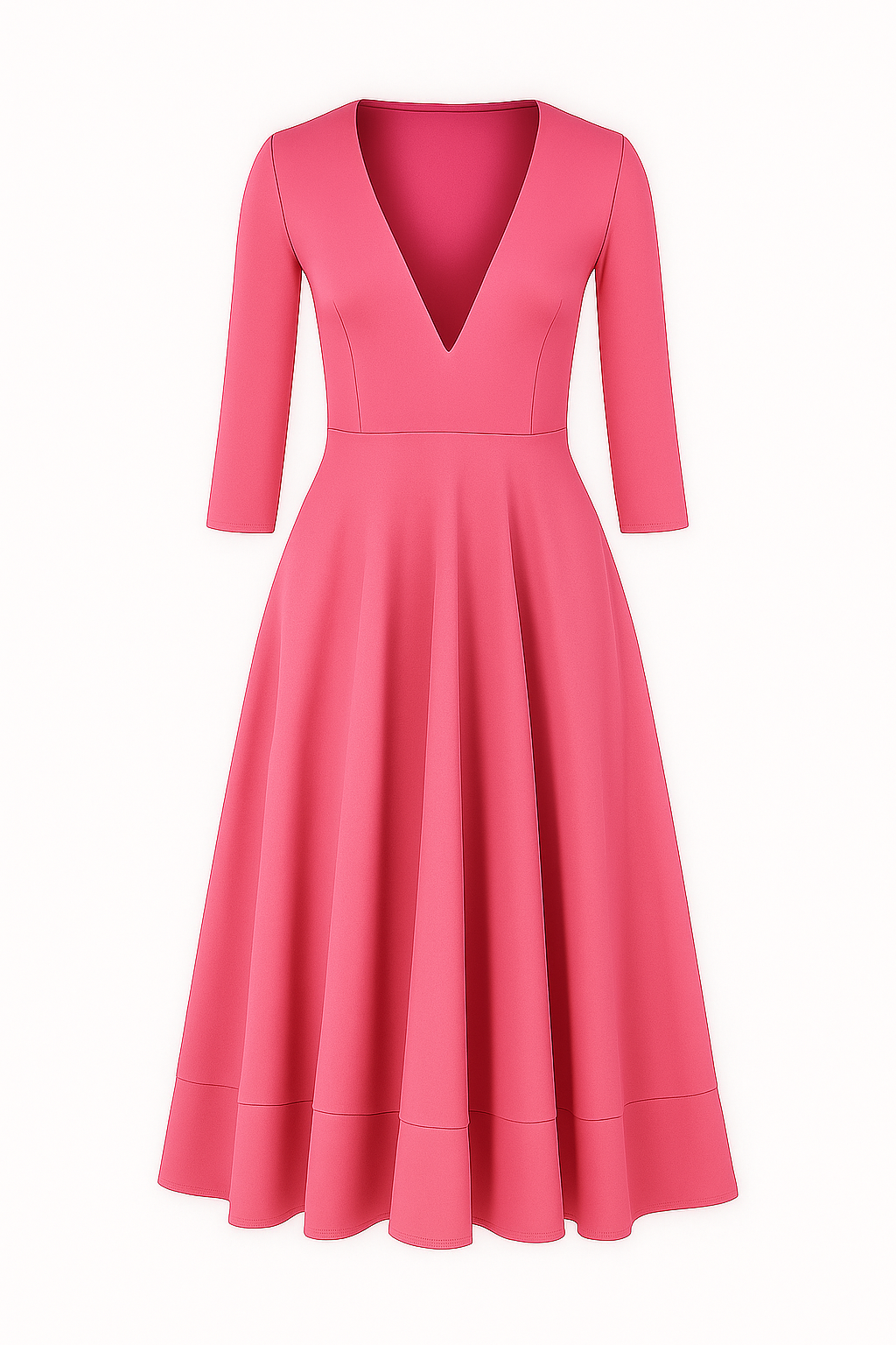 Eleanor | Elegantes Midikleid mit V-Ausschnitt