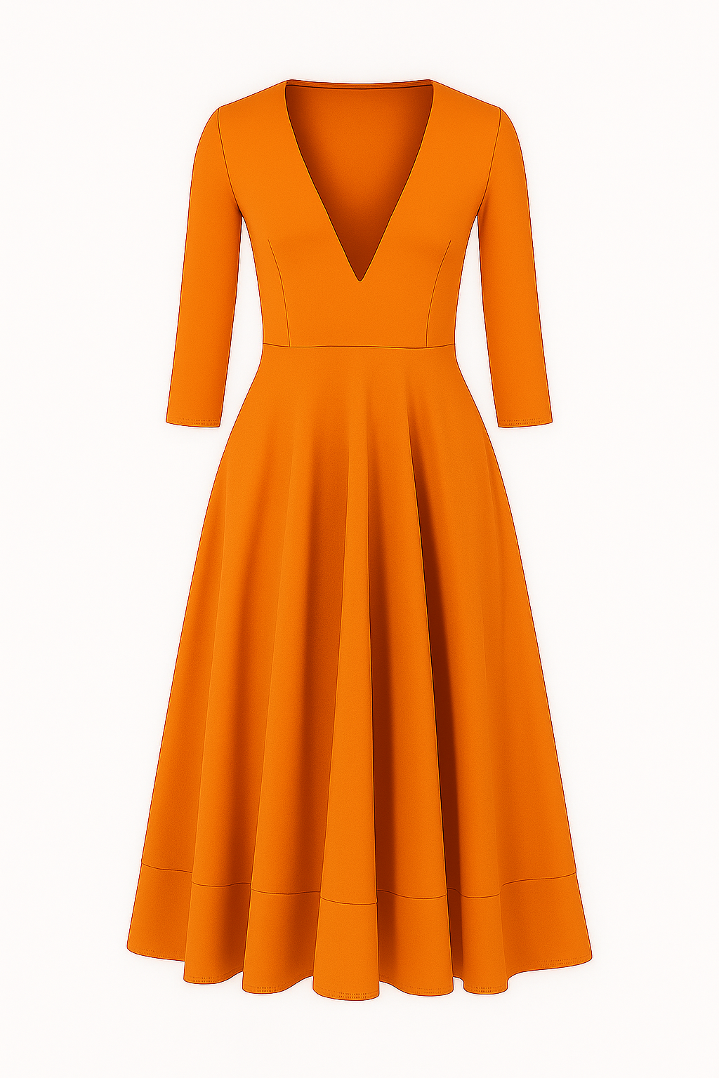 Eleanor | Elegantes Midikleid mit V-Ausschnitt