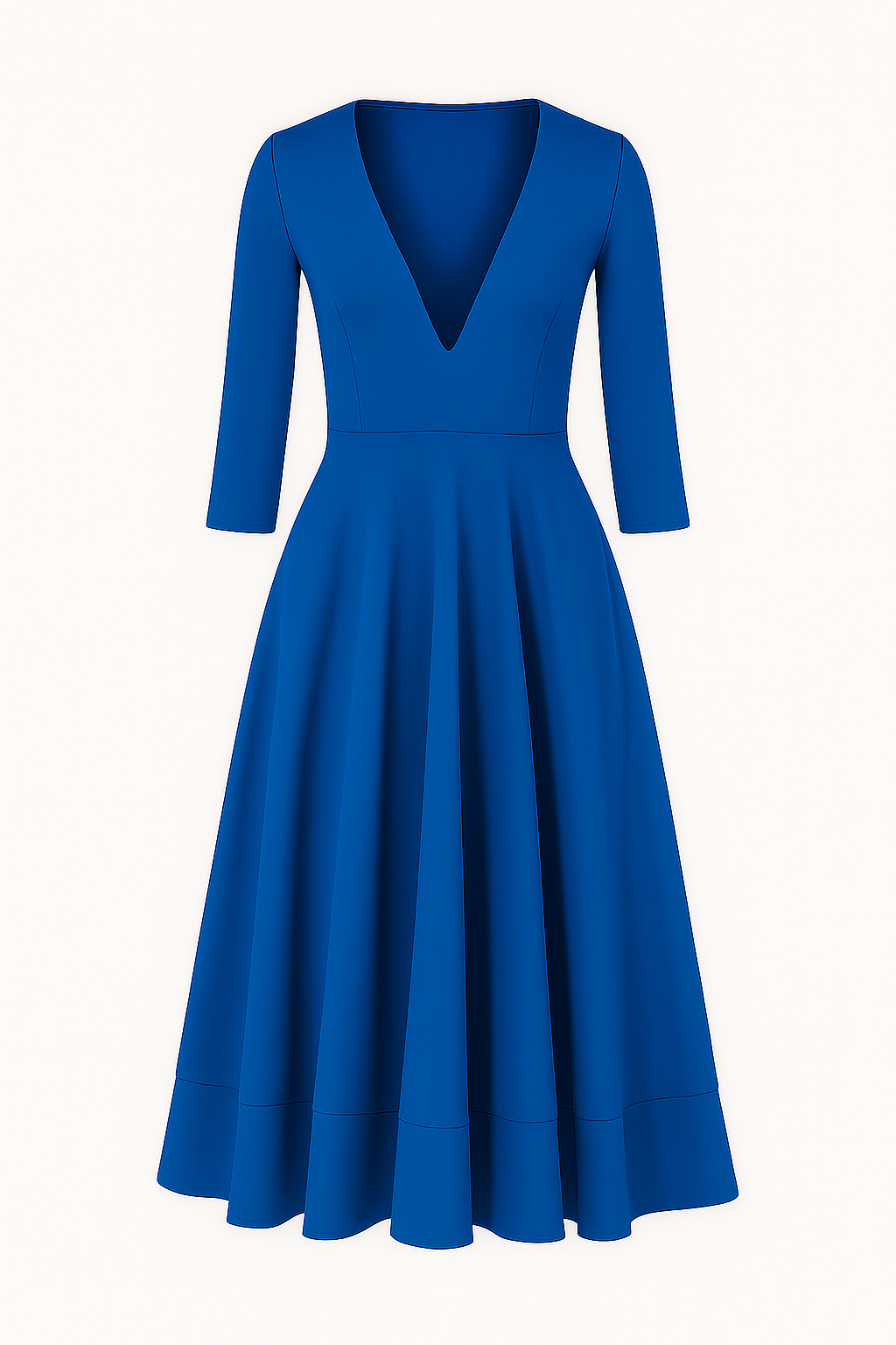 Eleanor | Elegantes Midikleid mit V-Ausschnitt