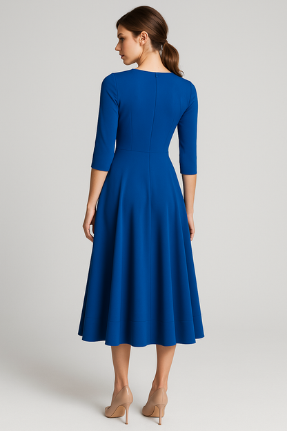 Eleanor | Elegantes Midikleid mit V-Ausschnitt