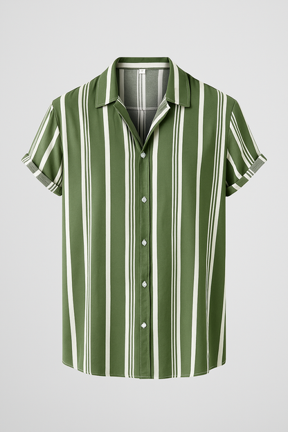 Jonas | Lässiges gestreiftes Button-Up-Hemd