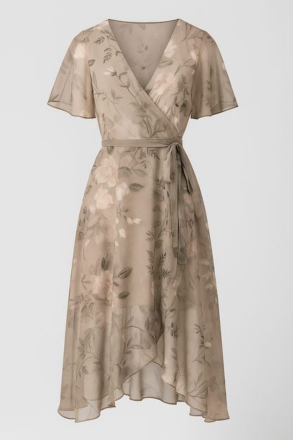 Aleyn | Elegantes Blumenkleid in Midilänge