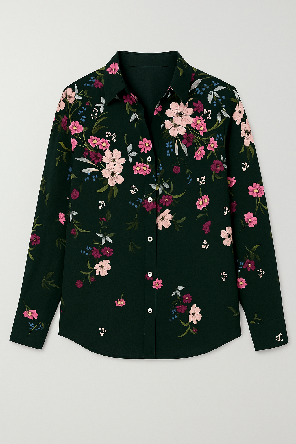 Evain  | Elegante Bluse mit floralen Printdetails