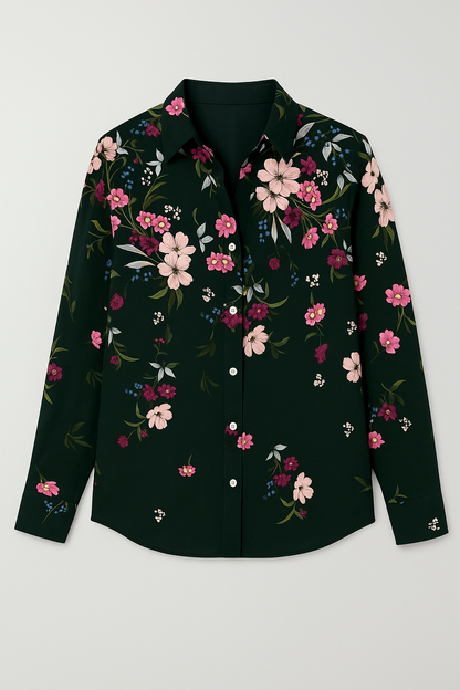 Evain  | Elegante Bluse mit floralen Printdetails