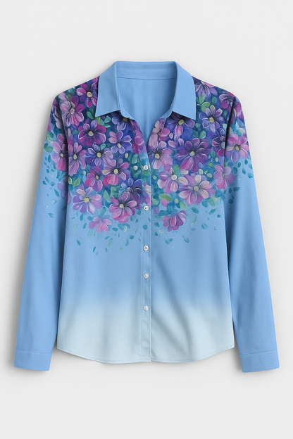 Evain  | Elegante Bluse mit floralen Printdetails