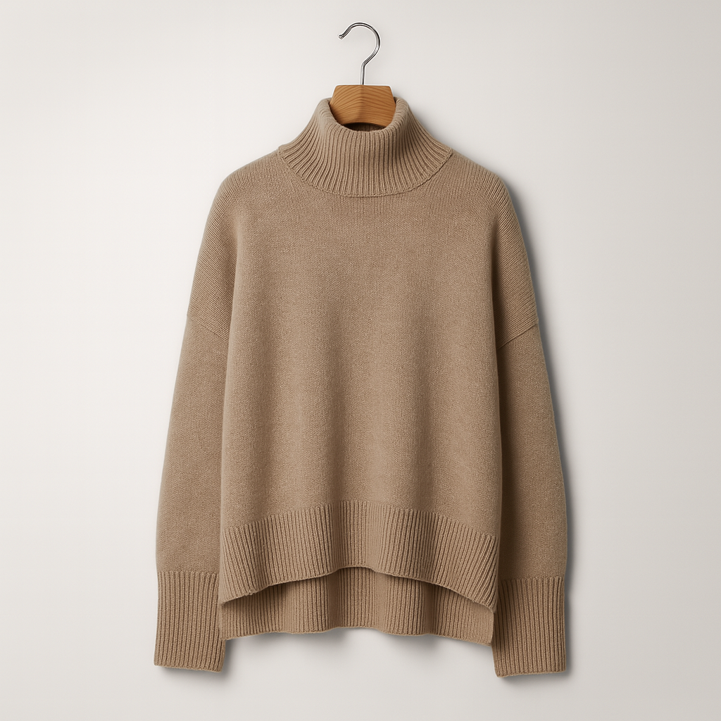 Luxuriöser Kaschmir-Rollkragenpullover für Damen – Amira