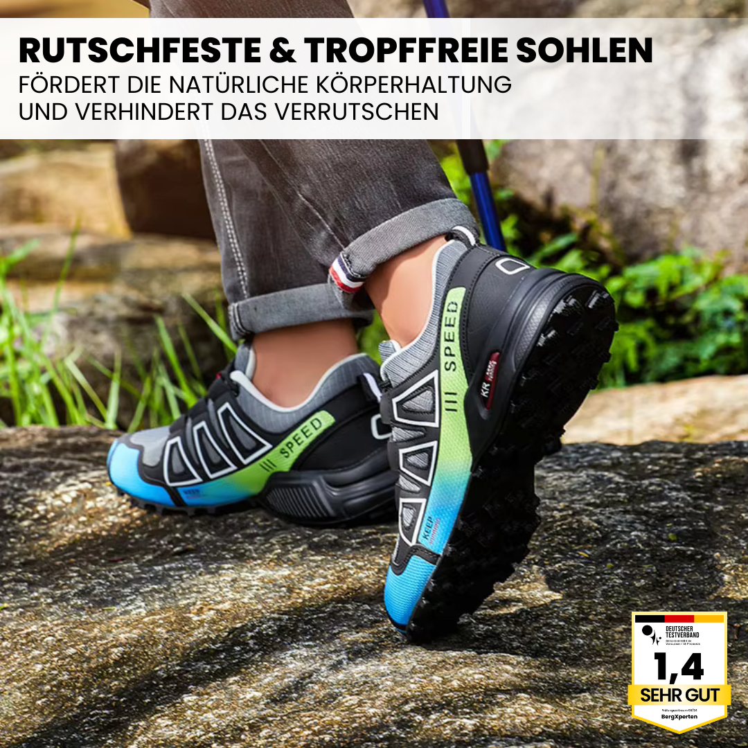 OrthoTrekking– Ergonomische Trekking u.-Wanderschuhe für Entlastung bei Rückenschmerzen & Gelenkproblemen