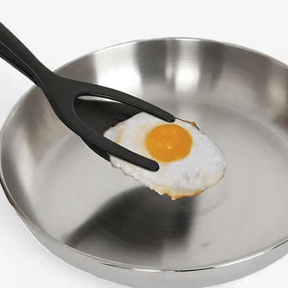 Kochzange | 2 in 1 Antihaft-Werkzeug - Perfekt für Eier und Brot