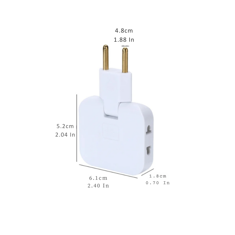 Kompakte und elegante Universalsteckdosenleiste