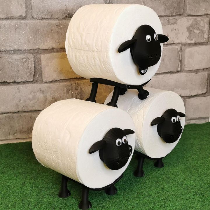 Sheepy Sheets™ Toilettenpapierhalter in Form eines Schafes