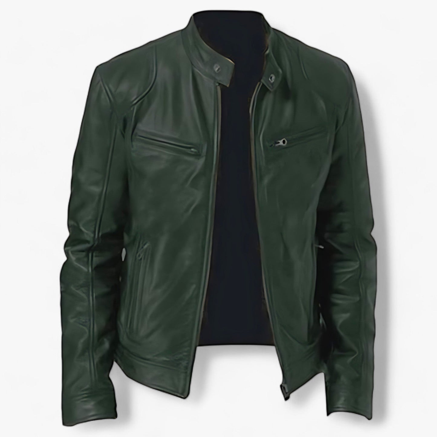 Basile | Lederjacke für Männer für Motorrad - Slim Fit und Windschutz