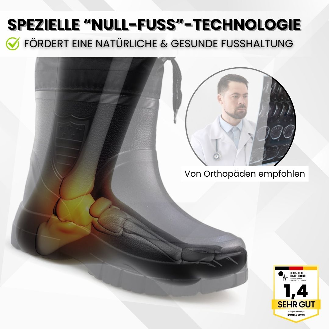 RainTex - ergonomische & wasserdichte Thermo-Regenstiefel für den Winter - Sonderaktion 1+1 Gratis