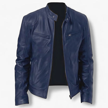 Basile | Lederjacke für Männer für Motorrad - Slim Fit und Windschutz