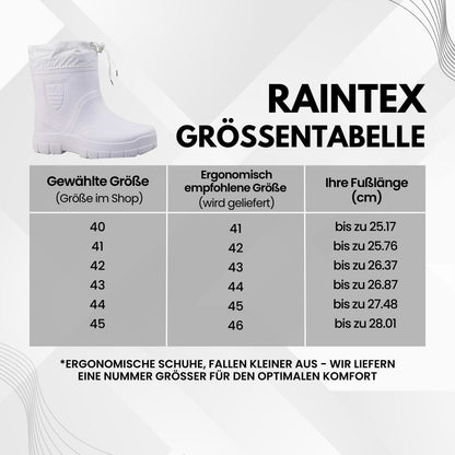 RainTex - ergonomische & wasserdichte Thermo-Regenstiefel für den Winter - Sonderaktion 1+1 Gratis