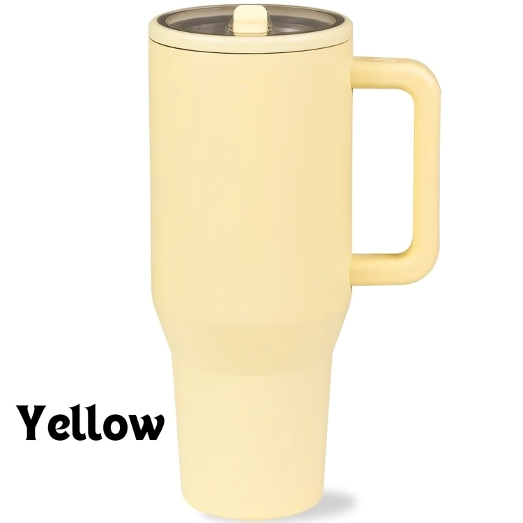 HydroMax™ | Isolierter 40-oz-Trinkbecher mit Griff und ausklappbarem Gummistrohhalm