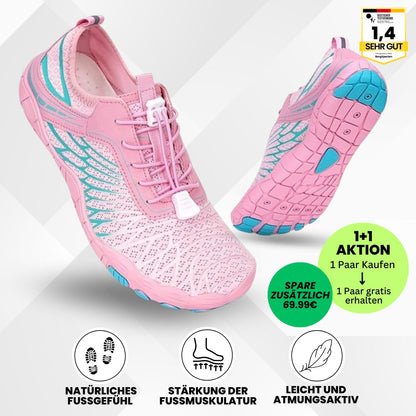 FloraX Pro - ergonomische, schmerzlindernde & wasserdichte Barfußschuhe - Sonderaktion 1+1 Gratis