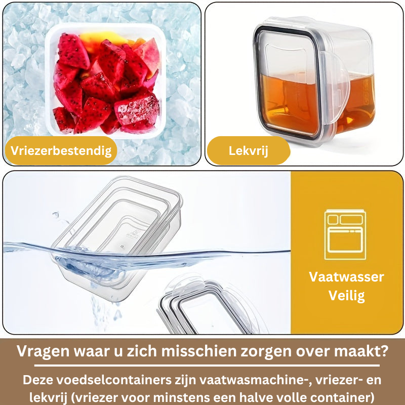 Luftdichte Lebensmittelbehälter mit Schnappverschluss - 12er-Set