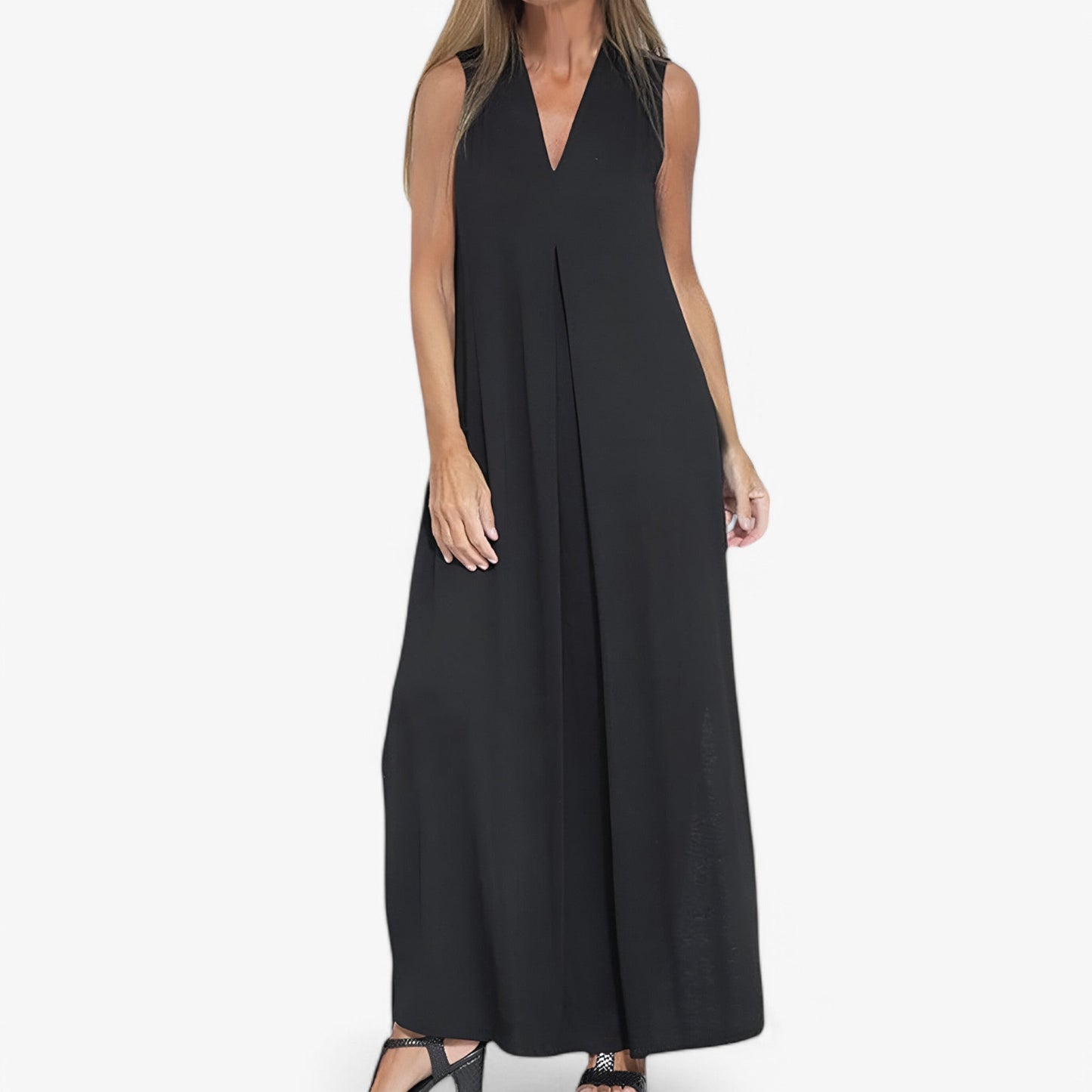 Helen | Langes Kleid mit Gratis-Cardigan - Elegant und bequem