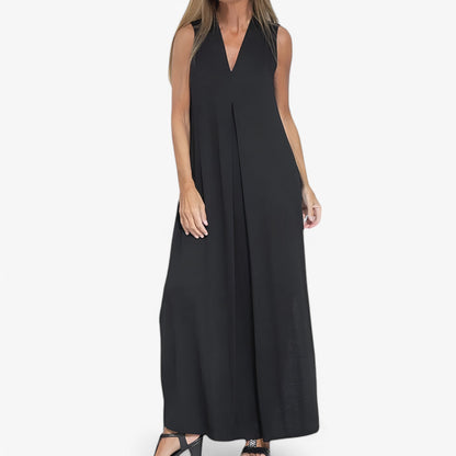 Helen | Langes Kleid mit Gratis-Cardigan - Elegant und bequem