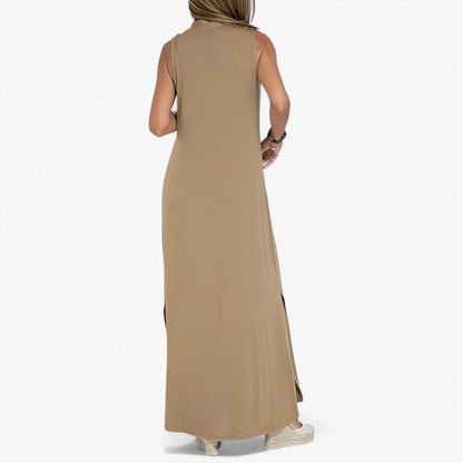 Helen | Langes Kleid mit Gratis-Cardigan - Elegant und bequem