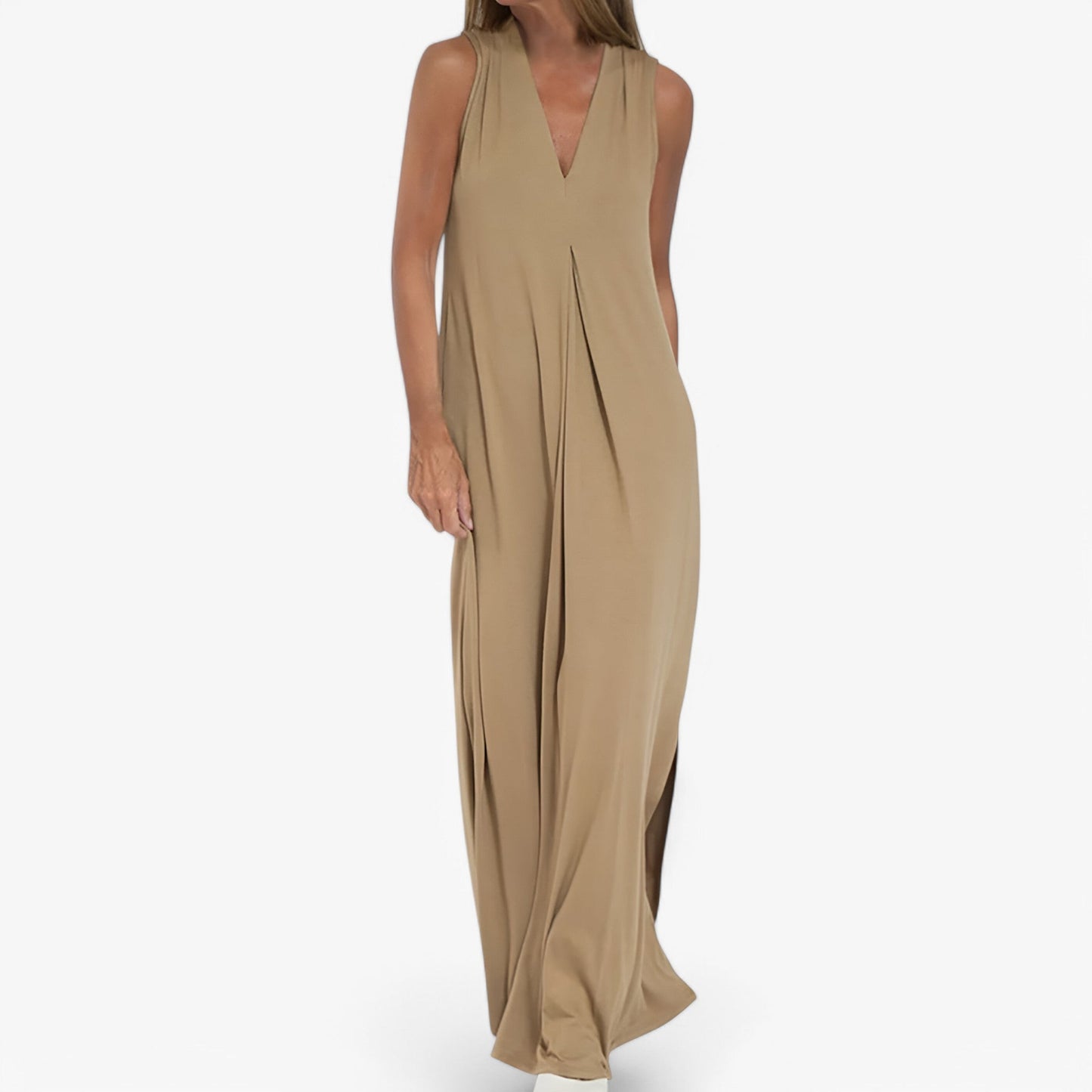 Helen | Langes Kleid mit Gratis-Cardigan - Elegant und bequem