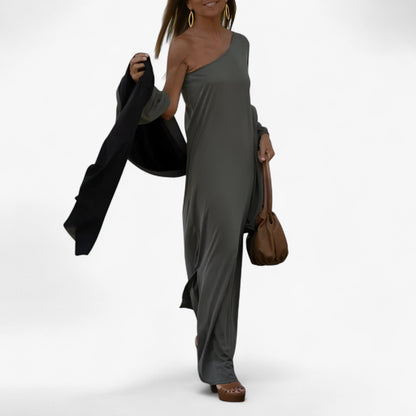 Anika | Ein-Knopf Schulterkleid