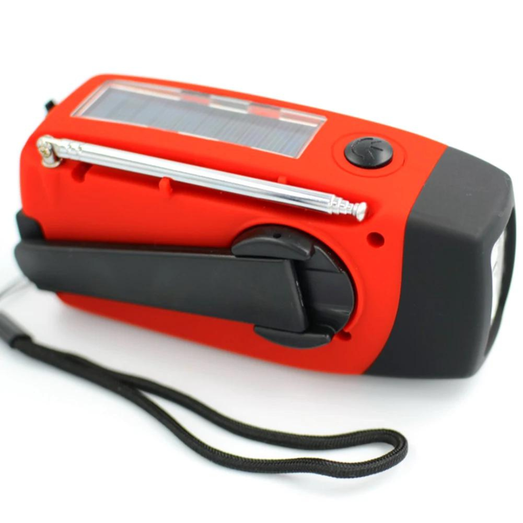 SolarSafe - Notfallradio & Taschenlampe mit Solar- und Handaufladung!