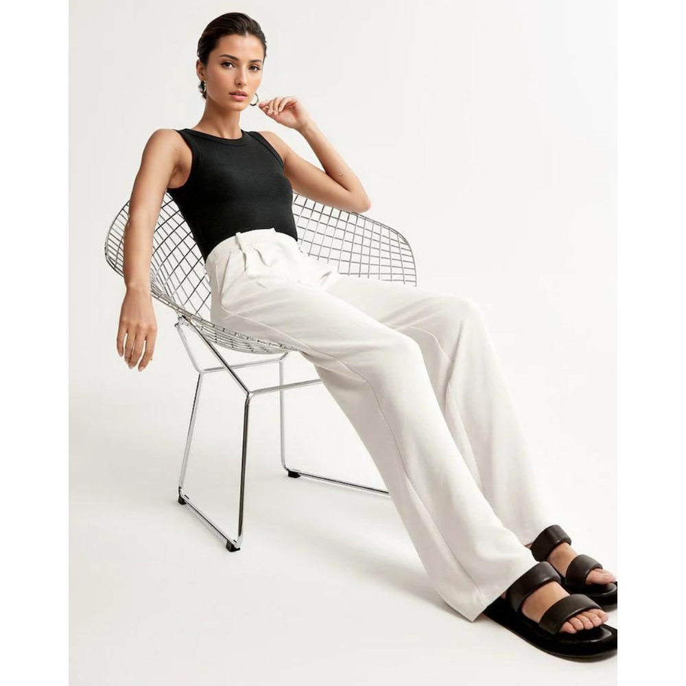 Eva™ - Konisch zulaufende Hose mit weitem Bein