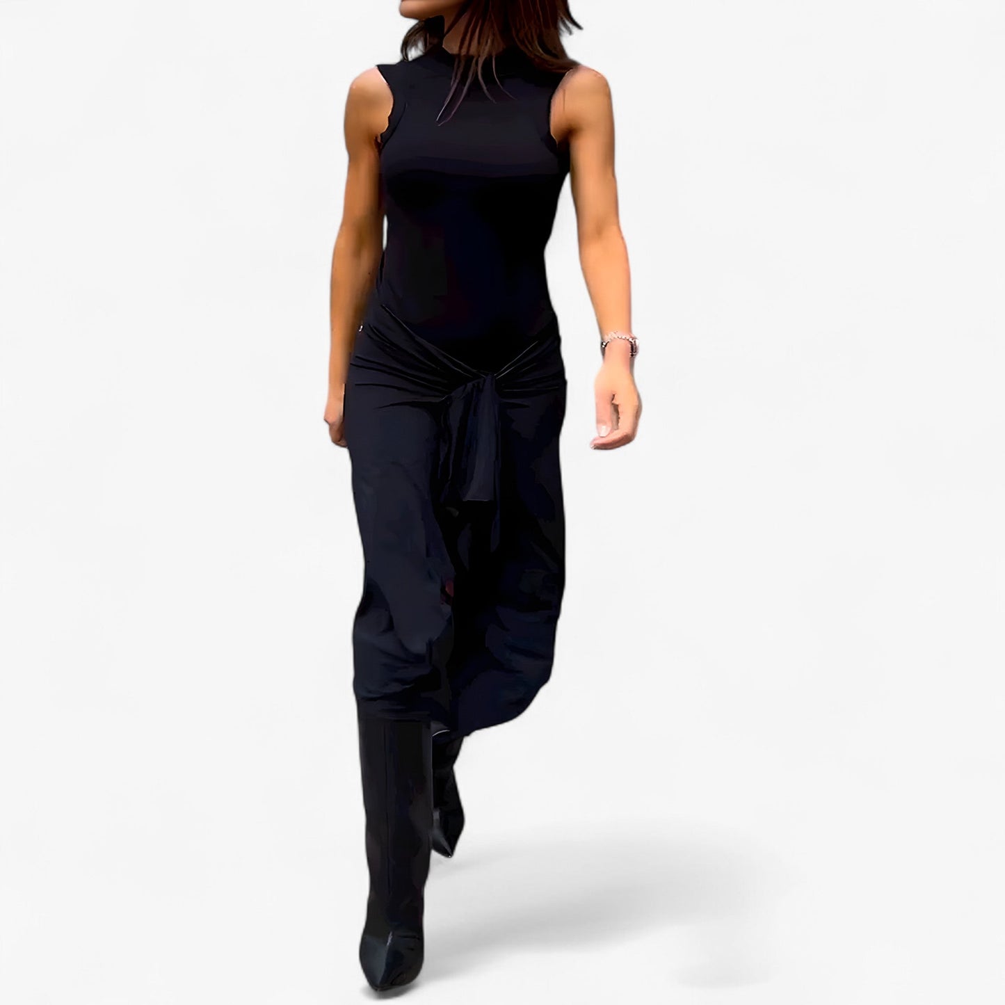 Abby | Langes ärmelloses Kleid