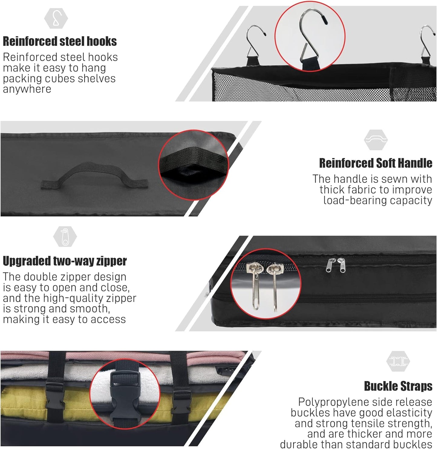 PackEase Pro™ - Dreifache Hängetaschen zum Organisieren
