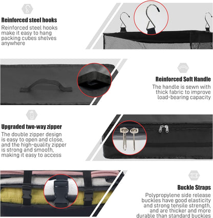 PackEase Pro™ - Dreifache Hängetaschen zum Organisieren