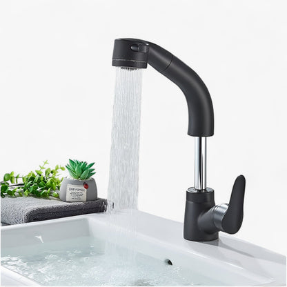 Ausziehbare Badewannenarmatur aus Messing für die Badezimmerarmatur