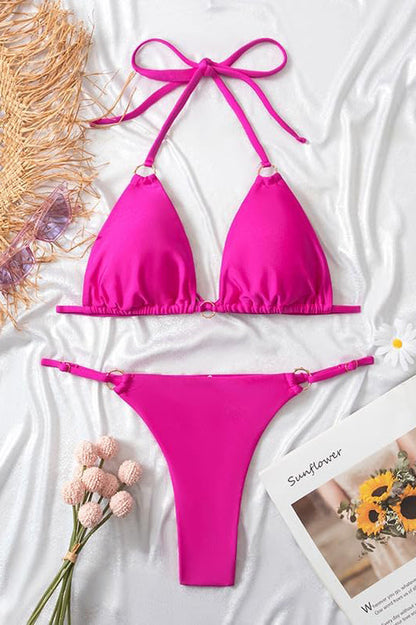 Capri Azure™ - Ring Linked Halter Bikini