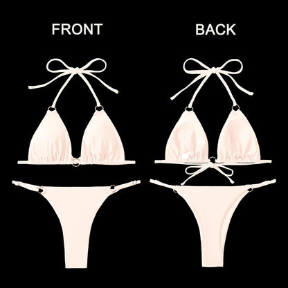 Capri Azure™ - Ring Linked Halter Bikini