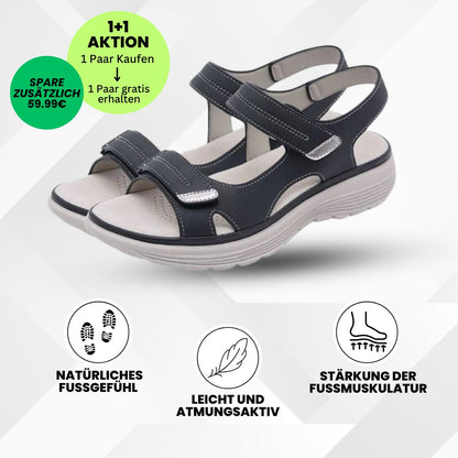 OrthoKlara - ergonomische,  schmerzlindernde & rutschfeste Sandalen für Damen - Sonderaktion 1+1 Gratis